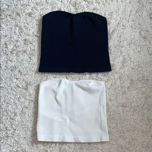 Dynamite Black and White tube tops
